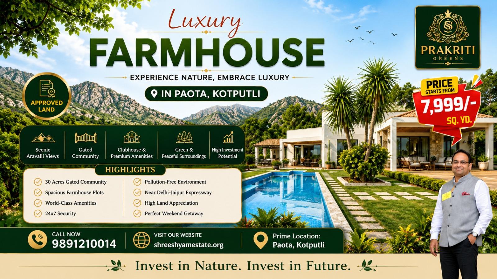 Luxury farmhouse in Paota kotputli